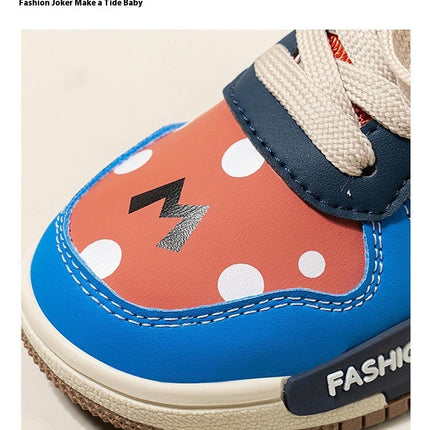 Girls Sneakers for Kids Comfortable Casual Faux Leather Sneakers