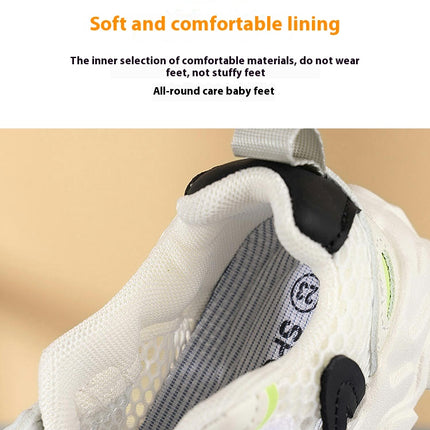 Little Girls Lightweight Mesh Sneakers Outdoor Casual Sneakers