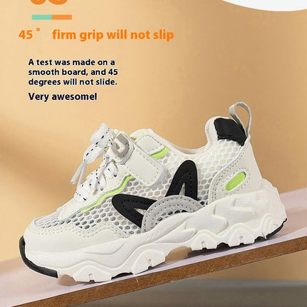 Little Girls Lightweight Mesh Sneakers Outdoor Casual Sneakers