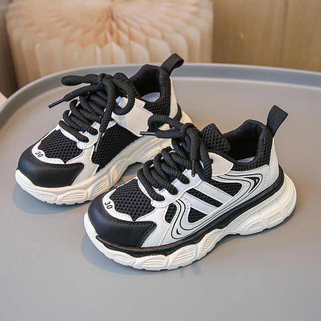 Chunky Sneakers for Girls Comfortable Casual Faux Leather Sneakers