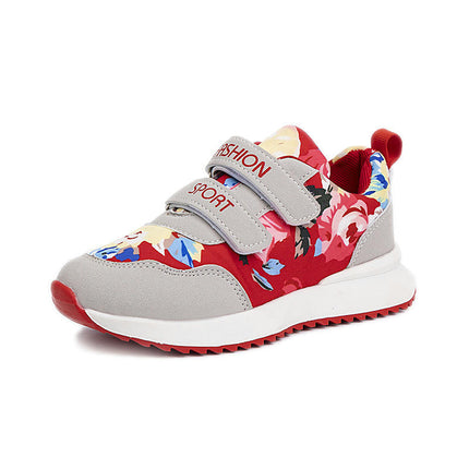 Kids Girls Casual Fashion Sneakers Faux Leather Walking Sneakers