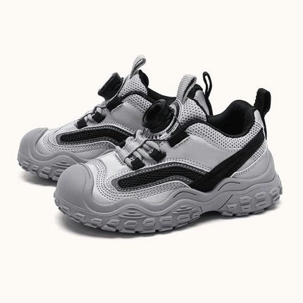 Kids Sneakers Lightweight Casual Faux Leather Sneakers for Girls