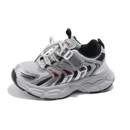 Girls Running Shoes for Kids Breathable Faux Leather Sneakers