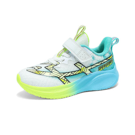 Kids Girls Sneakers Lightweight Breathable Faux Leather Sneakers