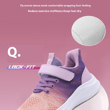 Girls Sneakers Kids Walking Casual Fashion Mesh Running Sneakers