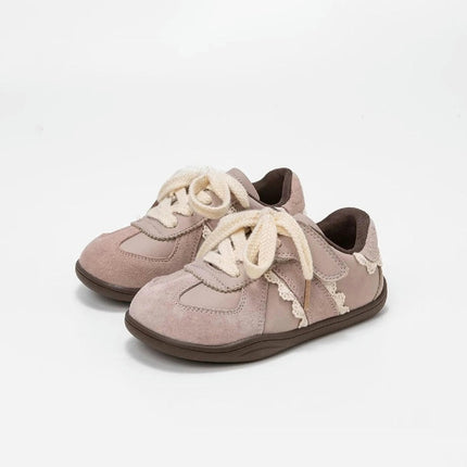 Girl Faux Leather Running Ultra Lightweight Breathable Sneakers