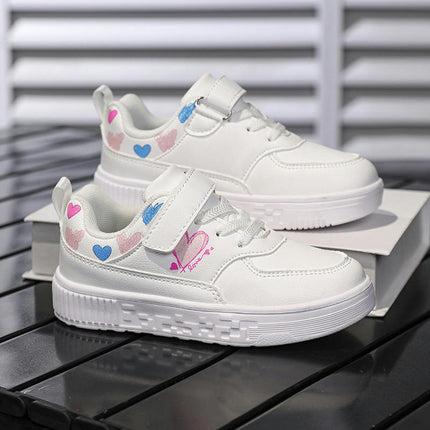 Girl Shoes Kids Running Athletic Faux Leather Walking Sneakers