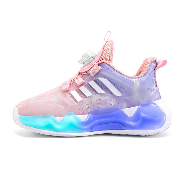 Kids Girls Running Breathable Athletic Lightweight Non Slip Sneakers