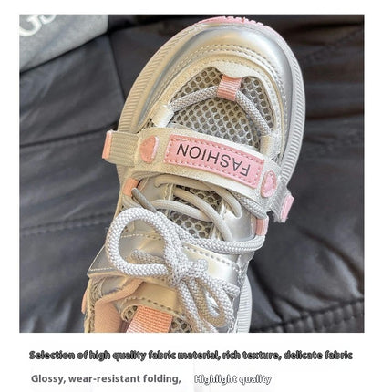 Kids Girls Sneaker Casual Athletic Running Faux Leather Sneakers