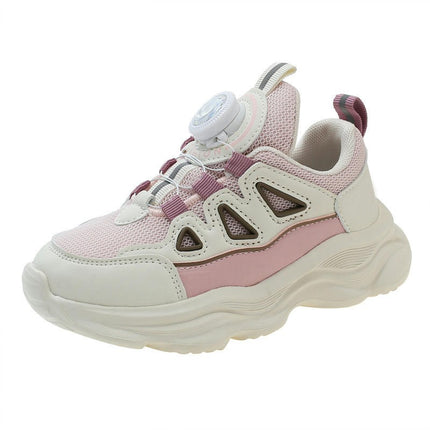 Chunky Sneakers for Girls Fashion Casual Faux Leather Sneakers