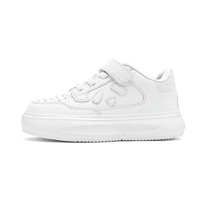 Girls Platform Faux Leather Sneakers Comfortable Casual Sneakers