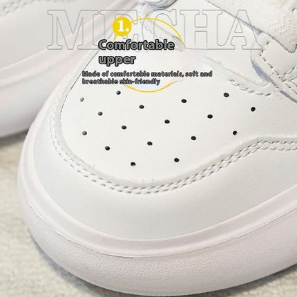 Girls Platform Faux Leather Sneakers Comfortable Casual Sneakers