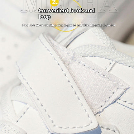 Girls Platform Faux Leather Sneakers Comfortable Casual Sneakers