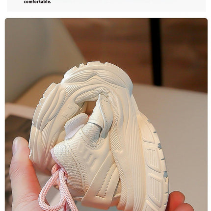 Girls Athletic Thick Sole Sneaker Fashion Faux Leather Sneaker