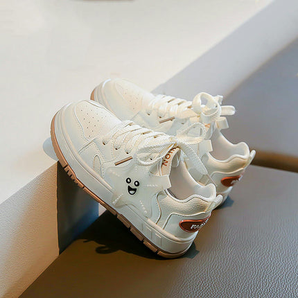 Girls Platform Sneakers Faux Leather Casual Fashion Sneakers
