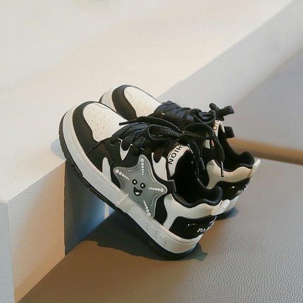 Girls Platform Sneakers Faux Leather Casual Fashion Sneakers