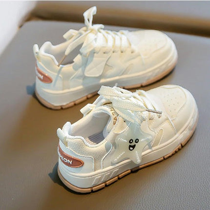Girls Platform Sneakers Faux Leather Casual Fashion Sneakers