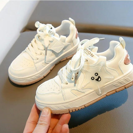 Girls Platform Sneakers Faux Leather Casual Fashion Sneakers