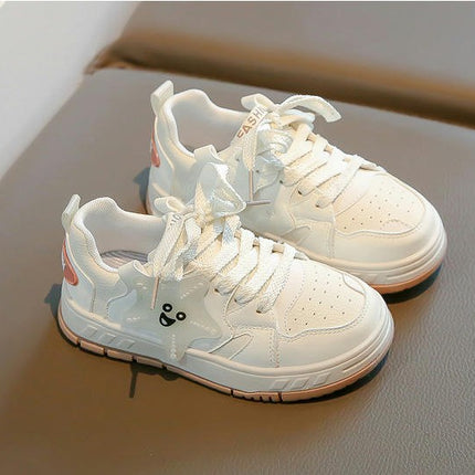 Girls Platform Sneakers Faux Leather Casual Fashion Sneakers