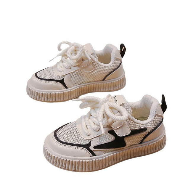 Little Girls Non Slip Platform Fashion Casual Walking Sneakers