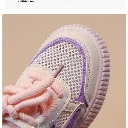 Little Girls Non Slip Platform Fashion Casual Walking Sneakers