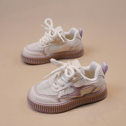 Little Girls Non Slip Platform Fashion Casual Walking Sneakers