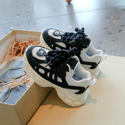Girls Sneakers for Fashion Athletic Running Thick Sole Sneakers