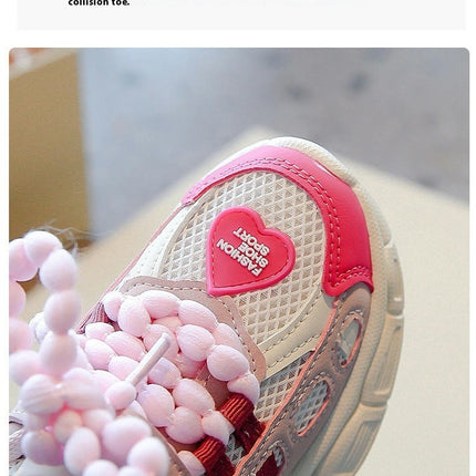 Girls Sneakers for Fashion Athletic Running Thick Sole Sneakers