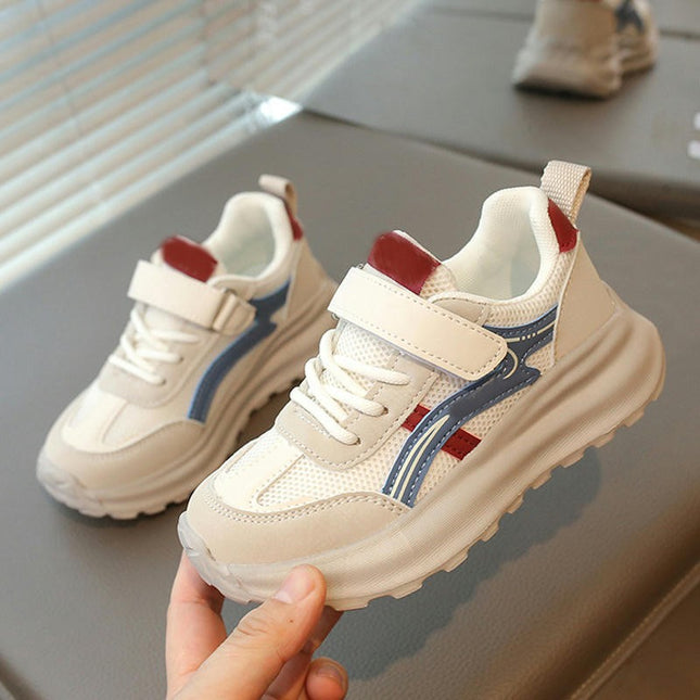 Kids Girls Running Sneakers Faux Leather Casual Walking Sneakers