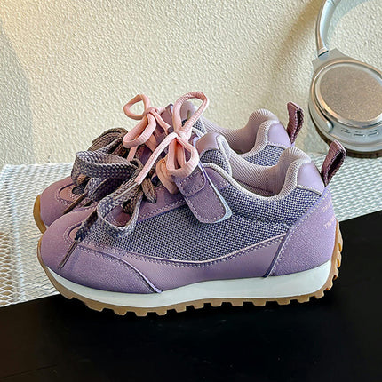 Children Girls Sneakers Breathable Faux Leather Running Sneakers