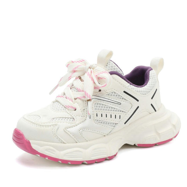 Little Girls Sneakers Breathable Lightweight Running Sneakers