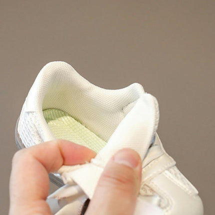 Girls Sneakers Lightweight Casual Walking Faux Leather Sneakers