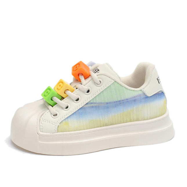 Girls Non Slip Comfort Sneakers Breathable Faux Leather Sneakers