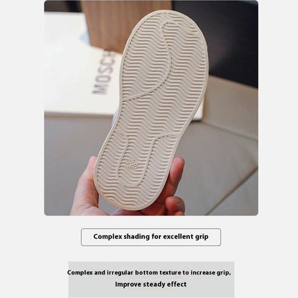 Girls Non Slip Comfort Sneakers Breathable Faux Leather Sneakers