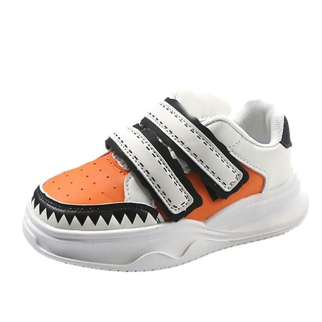 Girls Sneakers Fashion Lightweight Non Slip Faux Leather Sneakers