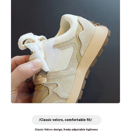Girls Platform Sneakers Ultra Lightweight Faux Leather Sneakers