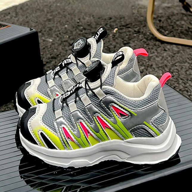 Kids Sneaker Girls Faux Leather Fashion Running Casual Sneakers