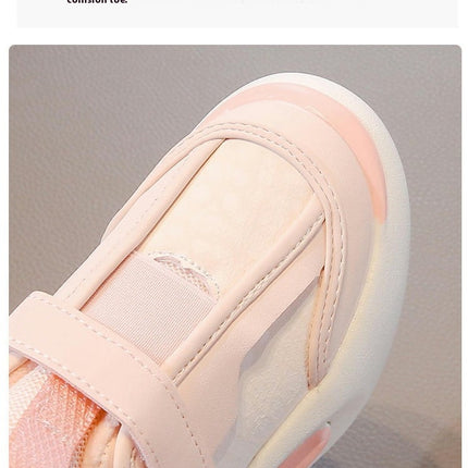 Little Girls Kids Faux Leather Non Slip Athletic Running Sneakers