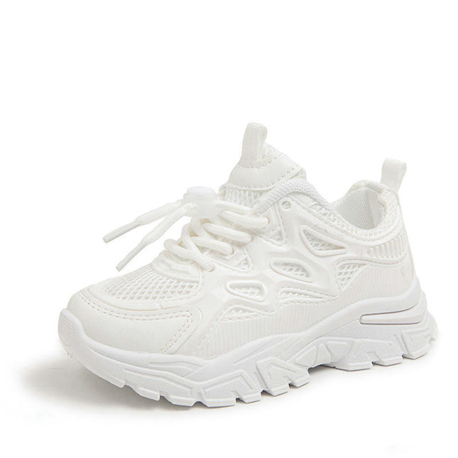 Chunky Sneakers for Girls Fashion Comfortable Faux Leather Sneakers