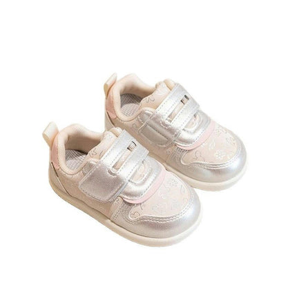 Kids Faux Leather Sneakers for Girls Casual School Running Sneakers
