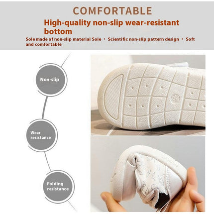 Kids Faux Leather Sneakers for Girls Casual School Running Sneakers