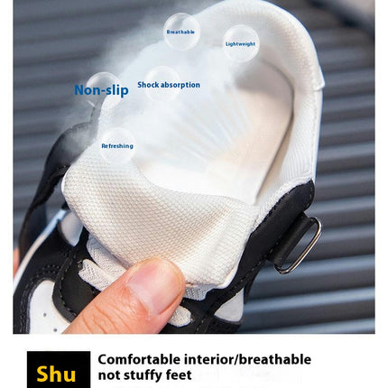 Kids Sneakers for Girls Breathable Lightweight Faux Leather Sneakers