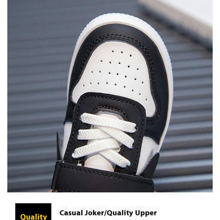 Kids Sneakers for Girls Breathable Lightweight Faux Leather Sneakers