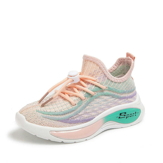 Girls Slip On Sneakers Kids Lightweight Sole Running Sneakers