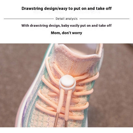 Girls Slip On Sneakers Kids Lightweight Sole Running Sneakers