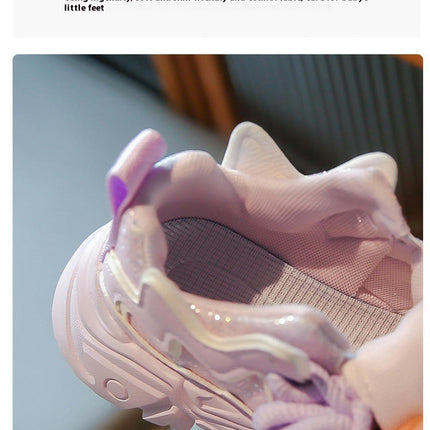 Girls Kids Running Tennis Athletic Shoes Faux Leather Sneakers