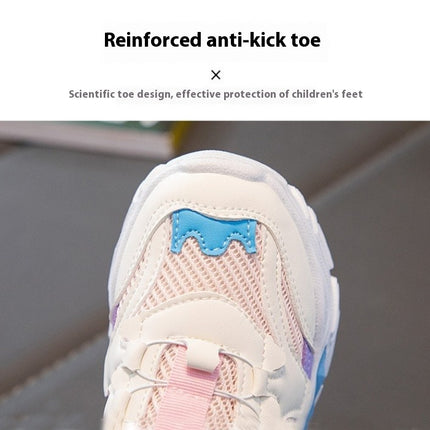 Little Girls Tennis Sneakers for Kids Breathable Running Sneakers