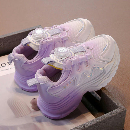 Little Kids Chunky Running Shoes Comfortable Faux Leather Sneakers