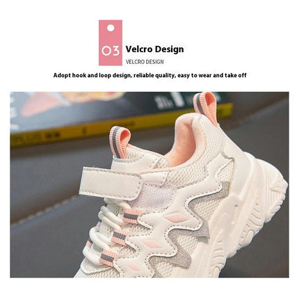 Kids Lightweight Comfortable Sneakers Girls Fashion Sneakers
