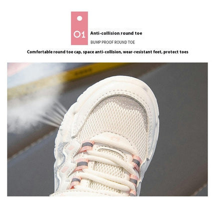 Kids Lightweight Comfortable Sneakers Girls Fashion Sneakers